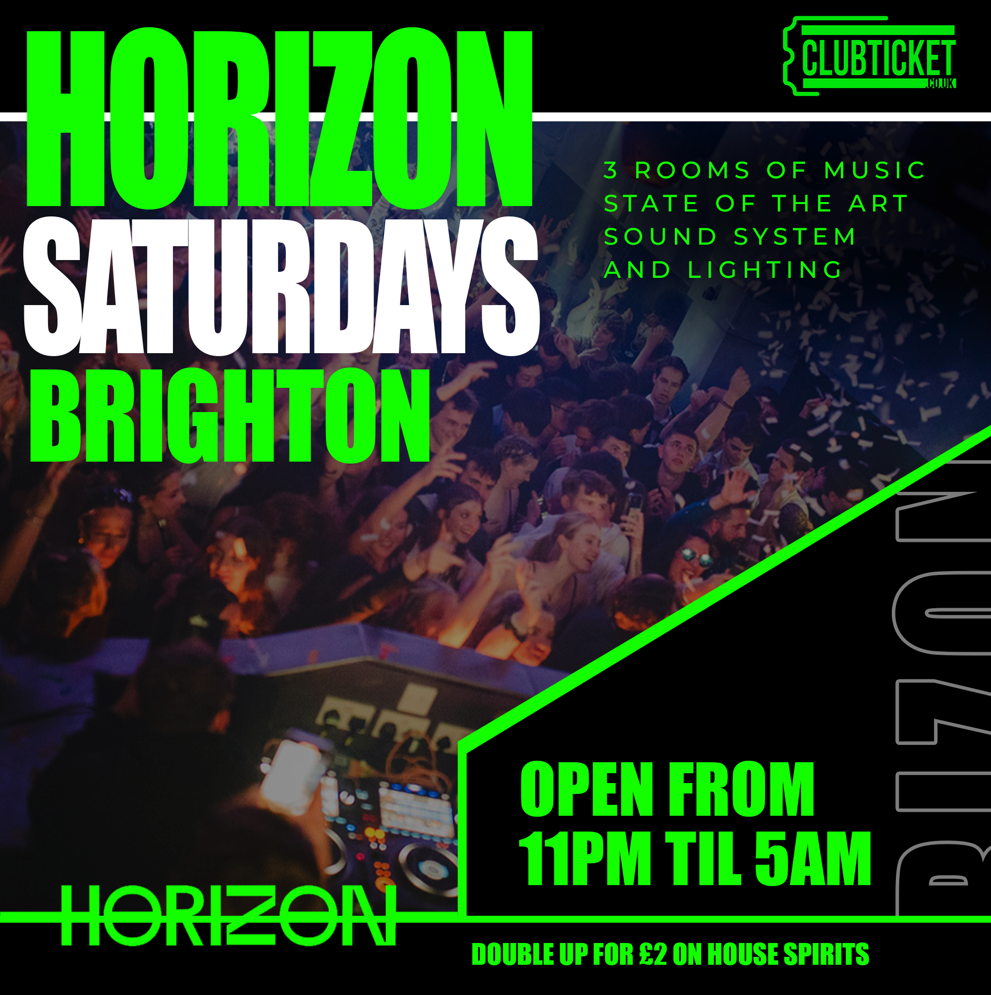 Horizon every Saturday Brighton